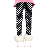 (プタス)Putars ベビー服 子供服 レギンス 厚手 女の子 総柄 水玉柄 蝶結び柄 可愛い 秋 冬 スポーツ 運動会 旅行 記念日 プレゼント 12ヶ月-4歳