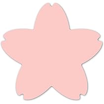Amazon | さくらの花びら形の紙 10×9.5cm 桜 花 形 最厚口 桃 300枚入