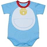 ドラえもん なりきり 半袖ロンパス ロンパースタイル DORAEMON 夏物 春物 j-sd4438 90cm サックス