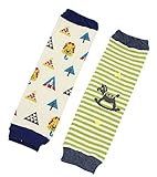 ベビーソックスベビーレギンス快適なレッグガード、0-3 Yrs、2セット（ランダムスタイル）