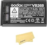 GODOX VB26B バッテリー 7.2V/2980mAh/21.45Wh リチウムイオンバッテリー V1S V1N V1C V1F V1O V1 フラッシュおよび V860III V860III-S V860III-C V860III-N V860III-O V860III-F V850III AD100PRO(VB26A のアップデートバージョン) [並行輸入品]