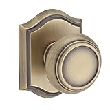 Baldwin pstratar049 Reserve Passage従来と従来のアーチローズin Matte Brass &ブラック仕上げ