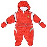 フェラーリ インファント F1ドライバー オーバーオール 2013 (0~3カ月, レッド)