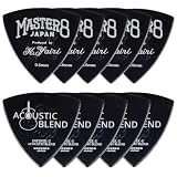 MASTER 8 JAPAN YAB-TR060 INFINIX-U ACOUSTIC BLEND（Produced by K.Yairi） 0.6mm ギターピック×10枚
