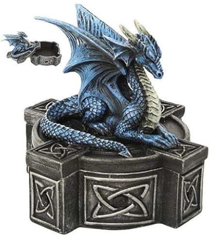 天球　ドラゴン彫刻オブジェ 高品質]メキシコ産ゴールデンオブシディアン黒曜石/(辰)龍彫刻