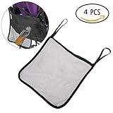 バッグ ベビーカー用バッグ 小物入れバッグ メッシュタイプ 簡単なデザイン 哺乳瓶/ボルト/おむつなど入れ 丈夫 4枚入り