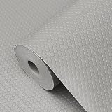 wohomuke 食器棚シート 44.5cmx6m 引き出しシートシェルフライナー キッチンシート EVA製 保護マット 滑り止め 抗菌 防カビ 収納シート 冷蔵庫マット 本棚マット 自由裁断 (ライトグレー,44.5x600cm)