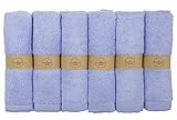 The Motherhood Collection 6 ULTRA SOFT Baby Bath Washcloths, 100% Natural Bamboo Towels, Purple, Per