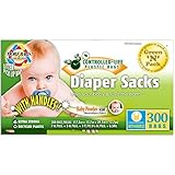 Controlled Life Scented Baby Disposable Diaper Bags (with convenient handle ties), 300-Count (Mega P
