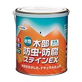 アサヒペン 水性木部防虫・防腐ステインEX 1.6L 透明(クリヤ)
