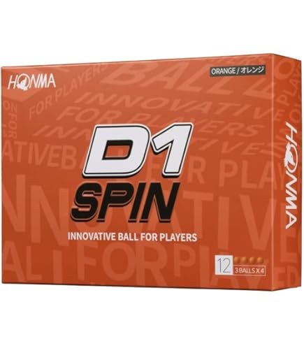 本間ゴルフ HONMA D1 SPIN オレンジ ゴルフボール 2023年モデル BT2301