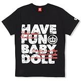 ベビードール メッセージTシャツ 男女兼用 S ブラック