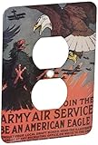 3dRose LLC lsp_149365_6 Vintage Join The Service Be An American Eagle Recruiting Poster 2 Plug Outle