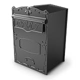 Qualarc LSF-LS01 Kingsbury Secure Rear Access Locking Mailbox Large Capacity For Masonry Walls, Colu