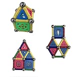 fsbbut Magnetic Building Sticks教育Stacking Constructionブロック50ピースセット
