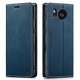 シャープ AQUOS Sense8(SH-54D/SHG11/SH-M26)ケース 手帳型 シャープセンス8ケース sh-54dケース shg11ケース sense8スマホケース アクオスセンス8ケース case RFID 磁気防止 スキミング防止 内蔵 マグネット式 スタンド機能 薄型 (AQUOS Sense8 SH-54D/SHG11/SH-M26対応) ネイビー