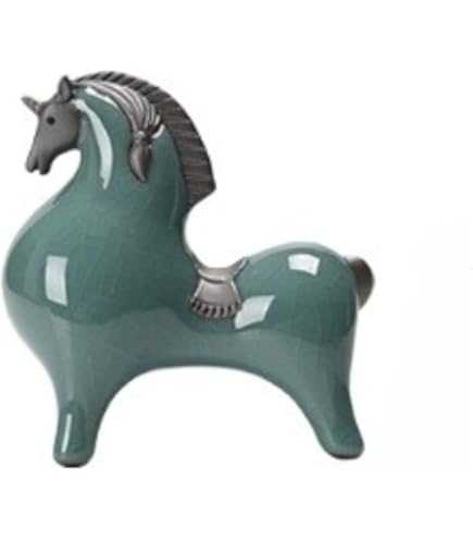 Amazon.co.jp: 干支 置物 馬 馬 置物 インテリアオブジェ 陶器 雑貨