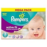 Pampers Active Fit Nappies Size 3 Mega Pack 84 per pack Case of 1 by Pampers [並行輸入品]