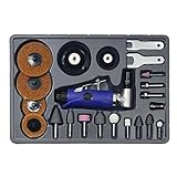 XtremepowerUS Angle Head Air Die Grinder Elite Surface Sanding 23 Pc Kit 1/4 Composite by Xtremepowe
