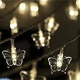 Infabe クリスマス　蝶形の装飾LEDライト LED パイナップル オーナメント LEDストリングライト 飾りスター クリスマス飾り　ハロウィン飾り 電池 ホームパーティー 雰囲気作り　電飾