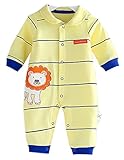 【SEBLES】ベビー 赤ちゃん カバーオール キャラクター 可愛い マスコット カジュアル コットン 綿 長袖 長ズボン プリント ユニセックス 前開き 春秋 春 秋 3ヶ月 6ヶ月 12ヶ月 パジ