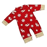 (プタス)Putars ベビー服 子供服 ロンパース 男の子 女の子 長袖 クリスマス 鹿柄 雪柄 総柄 可愛い 秋 冬 新生児 歩行服 出産お祝い 記念日 プレゼント 0-18ヶ月