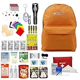 EVERSAFE 子ども用防災セット 防災グッズ 子ども 防災リュック 小学生 6-12才対象 CH12 (オレンジ)