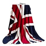 (Union Jack/British Flag) - 150cm x 200cm British Flag Bed Sofa Blanket Couch Cover Luxury Super Sof
