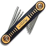 FancyAuto　トルクスドライバー　多機能　折り畳み式　スマホ　バイク　修理用　パーツ　精密　ねじ回し　ドライバーセット　ねじ　工具　ハンダ補正（イエロー）