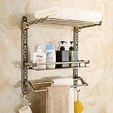 Sprinkleクリエイティブバス製品Completeコレクション2シェルフ壁オーガナイザーwithタオルラックと2つのフック