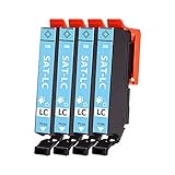 エプソン用 SAT SAT-LC 「 さつまいも 」互換インクカートリッジ ライトシアン 4本セット （増量版/ICチップ付き/残量表示機能付き) エプソン用 サツマイモ SAT 互換インク [対応機種] EP-712A / EP-713A / EP-714A / EP-812A / EP-813A / EP-814A / EP-815A / EP-715A