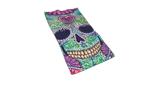 Amazon デッドシュガースカル壁紙キッチンタオル15 7x27 5inマイクロファイバーテリーディッシュタオル乾燥皿とブロッティングこぼれはあなたのキッチン装飾用タオルです フェイスタオル ホーム キッチン オンライン通販