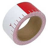 シンワ測定 貼付ロッド 合成紙製 50mm×25m 赤白20cm間隔 78192