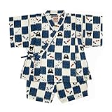 ダブルB(mikihouse) とんぼ＆金魚 ベア甚平スーツ　80ｃｍ　白（01）