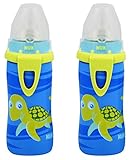NUK Blue Turtle Silicone Spout Active Cup, 10-Ounce by NUK