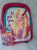 Barbie 16 Inch "Get Your Glam On" Backpack and Lunch Box Combo - Bundle of 2 Items - Bonus Matching 
