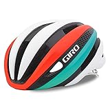 Giro Synthe Helmet Matte White/Turquoise/Vermillion L [並行輸入品]
