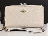 コーチ 財布 COACH SIGNATURE DB PATENT LEATHER DOUBLE ZIP PHONE WRISTLET [並行輸入品]