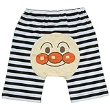 2017年 夏物 アンパンマン 天竺 総柄５分丈パンツ Anpanman ブラック◇80cm
