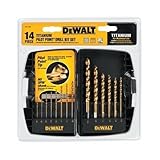 14 Pc Titanium Pilot Point Drill Bit Set DW1368 by DeWALT [並行輸入品]