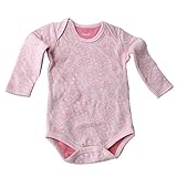 (WE●LOVE) ベビー用肌着 ロンパース　長袖前開き　新生児　ベビー用　男女兼用　ベビー服　3色 (80#, ピンク)