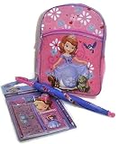 Sofia the First Backpack, Umbrella and Matching 8 Piece School Supplies Set [並行輸入品]