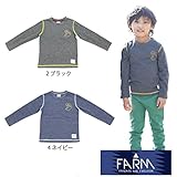 【SiShuNon/FARM】ワイルドバックTシャツ ファーム ワイルド バック 長袖Tシャツ 120 2 ブラック