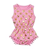 Cutelove ベビー服　女の子　夏　ドット柄　ボディスーツ　ロンパース　ワンピース　かわいい