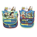 トイストーリー TOY STORY　ベビービブス2pcセット8168【スタイ　よだれかけ　赤ちゃん　エプロン　キャラクター　インポート　グッズ】