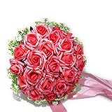 [Neustadt] ウェディングブーケ ブライダルフラワーに かわいい ピンクの バラ 造花の ブーケ