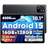 Wpawa Android 15 10インチ タブレット Wi-Fiモデル 16GB+128GB 最大1TB拡張 7000mAh PD18W充電 8コアCPU