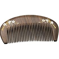 Amazon | 天然 櫛 白檀 木の櫛 コーム 静電気防止 ヘアブラシ 桃