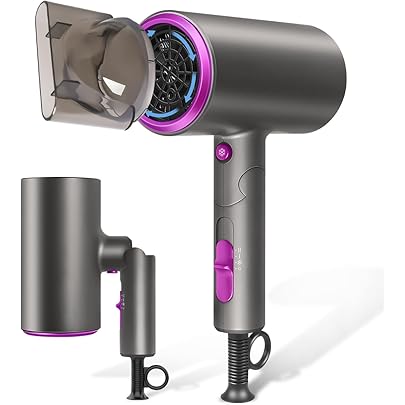 Amazon | ドライヤー 大風量 速乾 高濃度マイナスイオン 折り畳み式