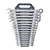 GearWrench 9416 16 Piece Metric Master Ratcheting Wrench Set [並行輸入品]